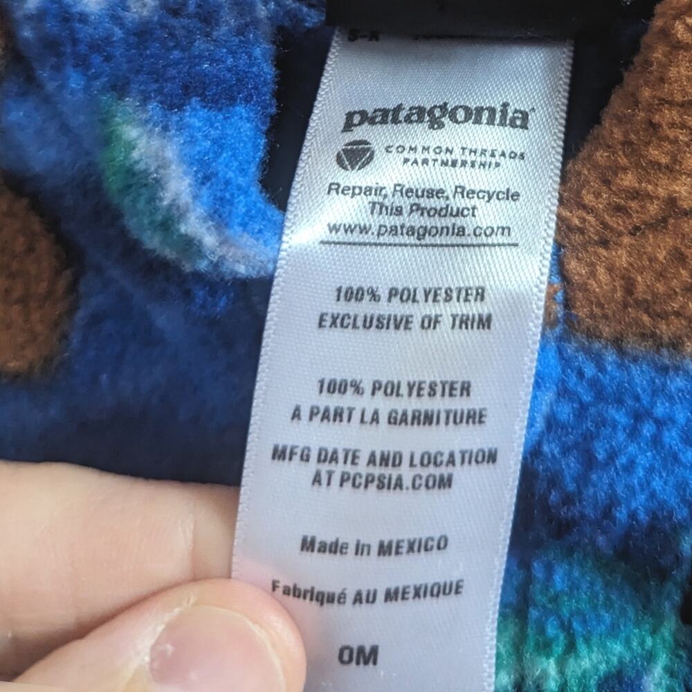 Patagonia Fleece Mama Bear Vest Gorpcore Baby 0m - Picture 4 of 4